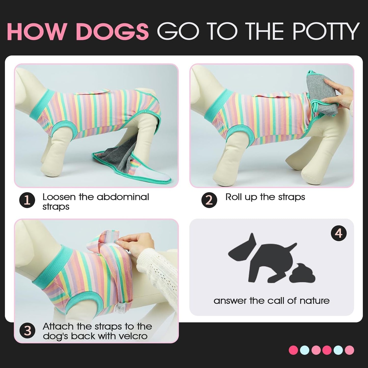 FUAMEY Recovery Suit for Dogs After Surgery,Soft Breathable Dog Bodysuit E-Collar & Cone Alternative Surgical Suit,Male Female Dog Neuter Spay Suits Anti Licking Wounds Onesie Mint Green Stripes S