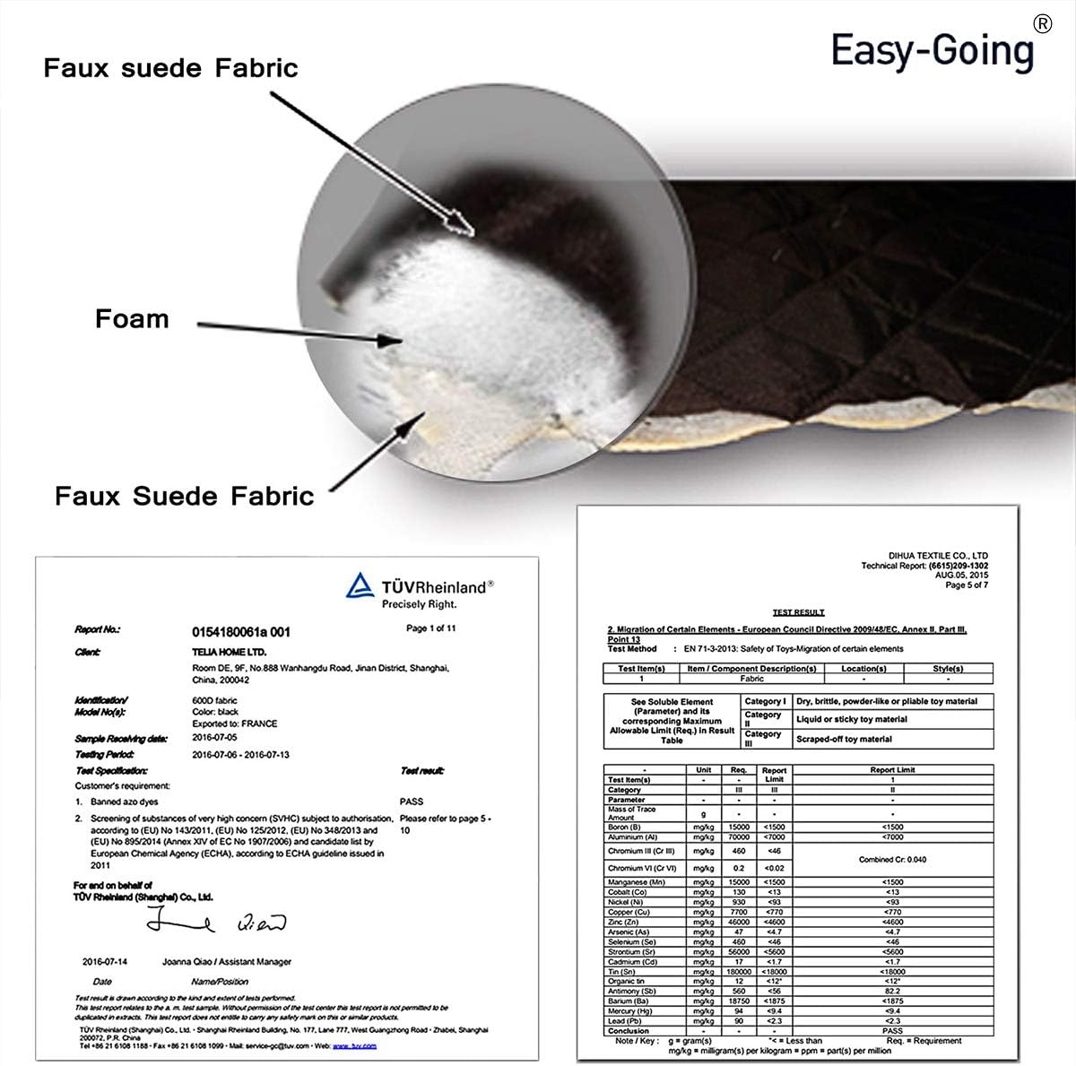 Easy-Going Reversible Loveseat Couch Cover for 2 Cushion Couch Sofa Cover for Dogs Water Resistant Furniture Protector with Foam Sticks Elastic Straps for Pet (Loveseat, Gray/Light Gray)