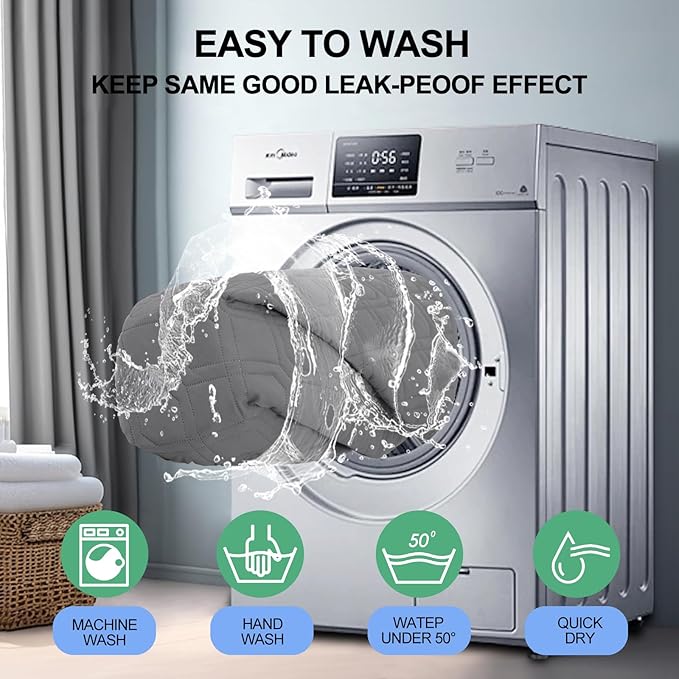 Smiry Waterproof Dog Blanket, 40x50 Inch Soft Pet Bed Cover Reversible, Washable Sofa Couch Furniture Protector for Small Medium Large Dog Puppy Cat, Grey/Light Grey