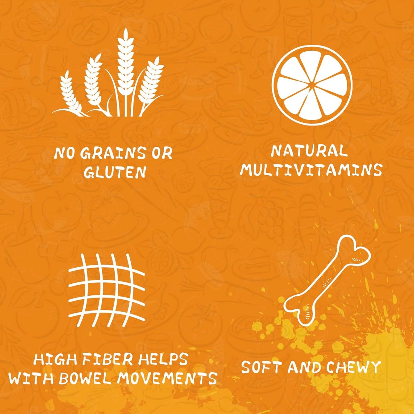 PAWUP Dog Treats Apple Slice Chicken Wrapped, Training Treats w/Taurine for Small Medium Large Dogs, 12.5 oz