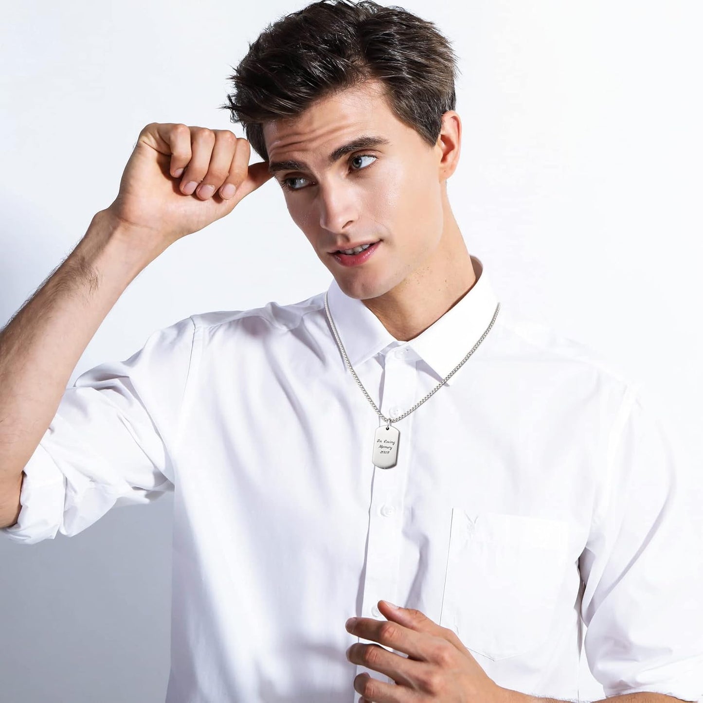 Personalized Urn Necklace for Pet Ashes Custom Photo/Name/Date Paw Print Pendant for Women Men Cremation Jewelry Memorial Keepsake for Dog/Cat/Pet Urn Necklace with Funnel Fill Kit