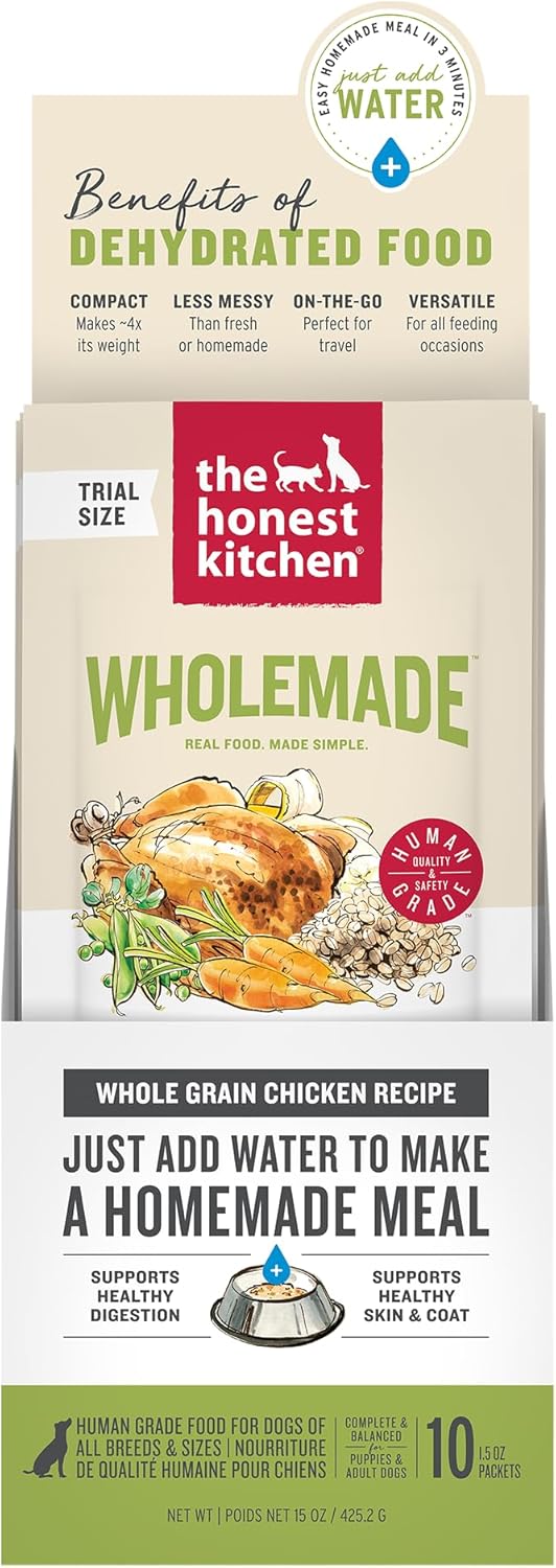 The Honest Kitchen Wholemade™ Whole Grain Chicken Dog Food, 1.5 oz x10