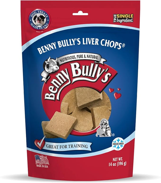 Chops Beef Liver Dog Treats, Freeze-Dried, Low Fat, High Energy & Nutrient Rich Food for Your Furry Friend, All Natural Ingredients - 396g