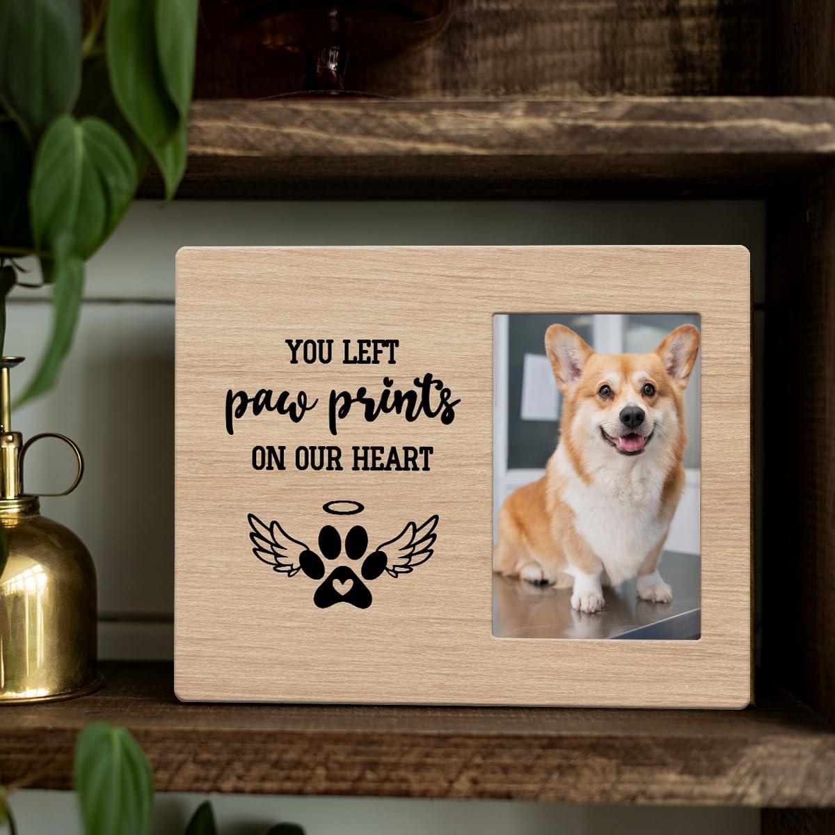 Pet Memorial Gifts for Dogs, Dog Memorial Gifts for Loss Of Cat, Pet Loss Sympathy Gift Picture Frame, Pet Loss Gifts, Pet Remembrance Gift Dog Cat Memorial Photo Frame for Desk Shelf Table Room Decor
