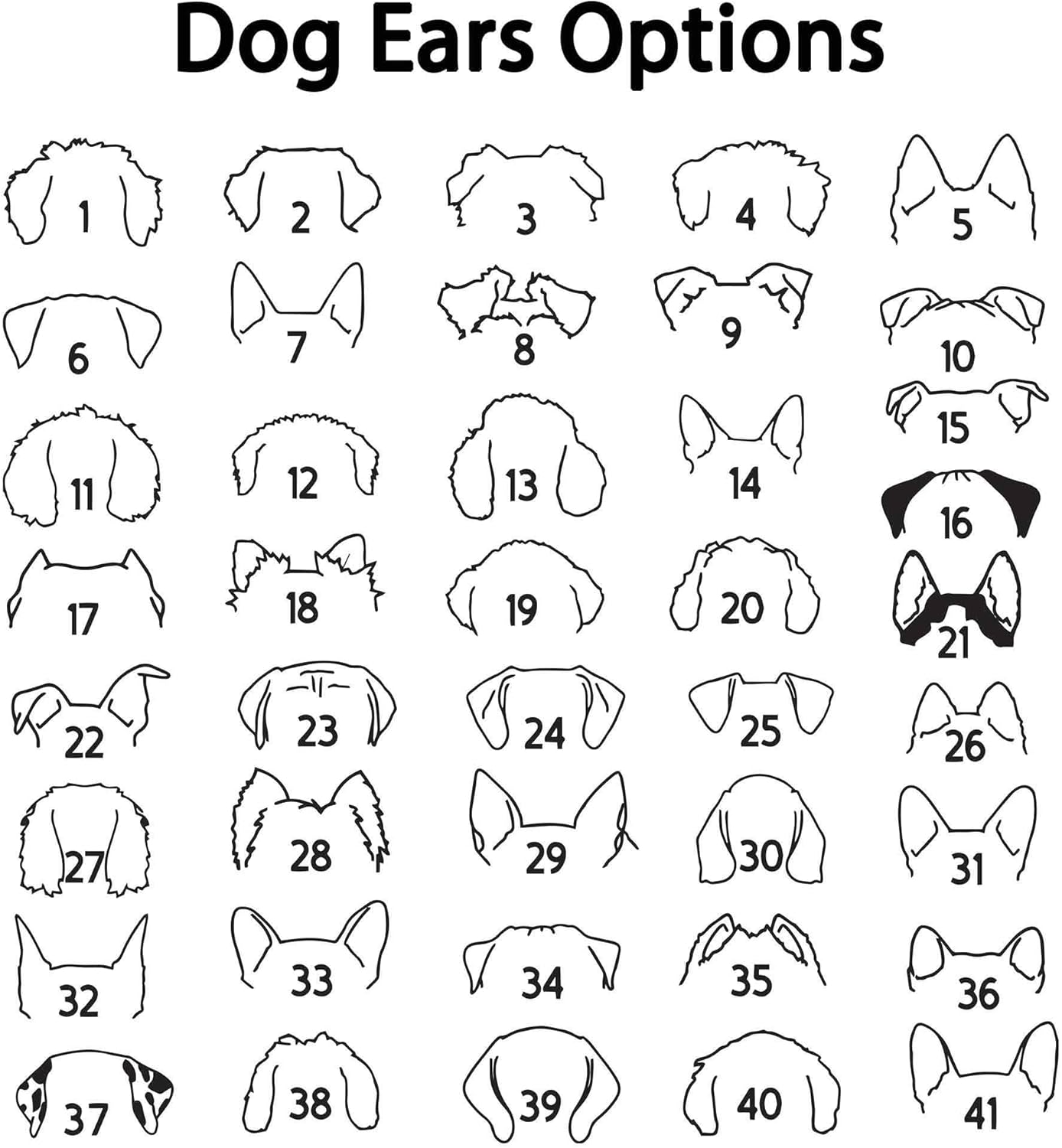 Custom Pet Memorial Frame with Dog Ear Silhouettes and Collar Holder – Personalized Dog Loss Gift, Pet Remembrance Wall Sign, Sympathy Gift for Pet Lovers