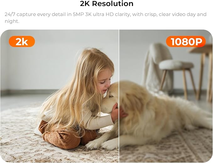 Indoor Camera for Home, 3MP Indoor Camera no Subscription Baby Monitor for Google TV Display, No Monthly Fee, 2-Way Audio, Night Vision,Human Motion Pet Detection with Free 64GB Card