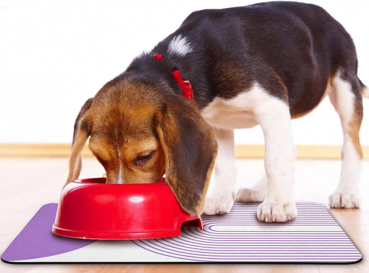 Dog Food Mats for Floors Waterproof, Cat Water Bowl Mats Pet Feeding Absorbent Mat Placemats for Food and Water Bohemia 16 * 24 inch