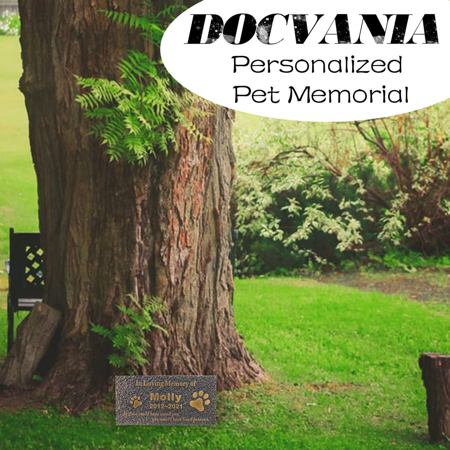 Pet Memorial Stone Cat Dog Pet Memorial Personalized Pet Grave Markers Customized Pet Grave Markers with Pet Name are a Sympathy Gift for The Loss of a Pet (Acrylic)