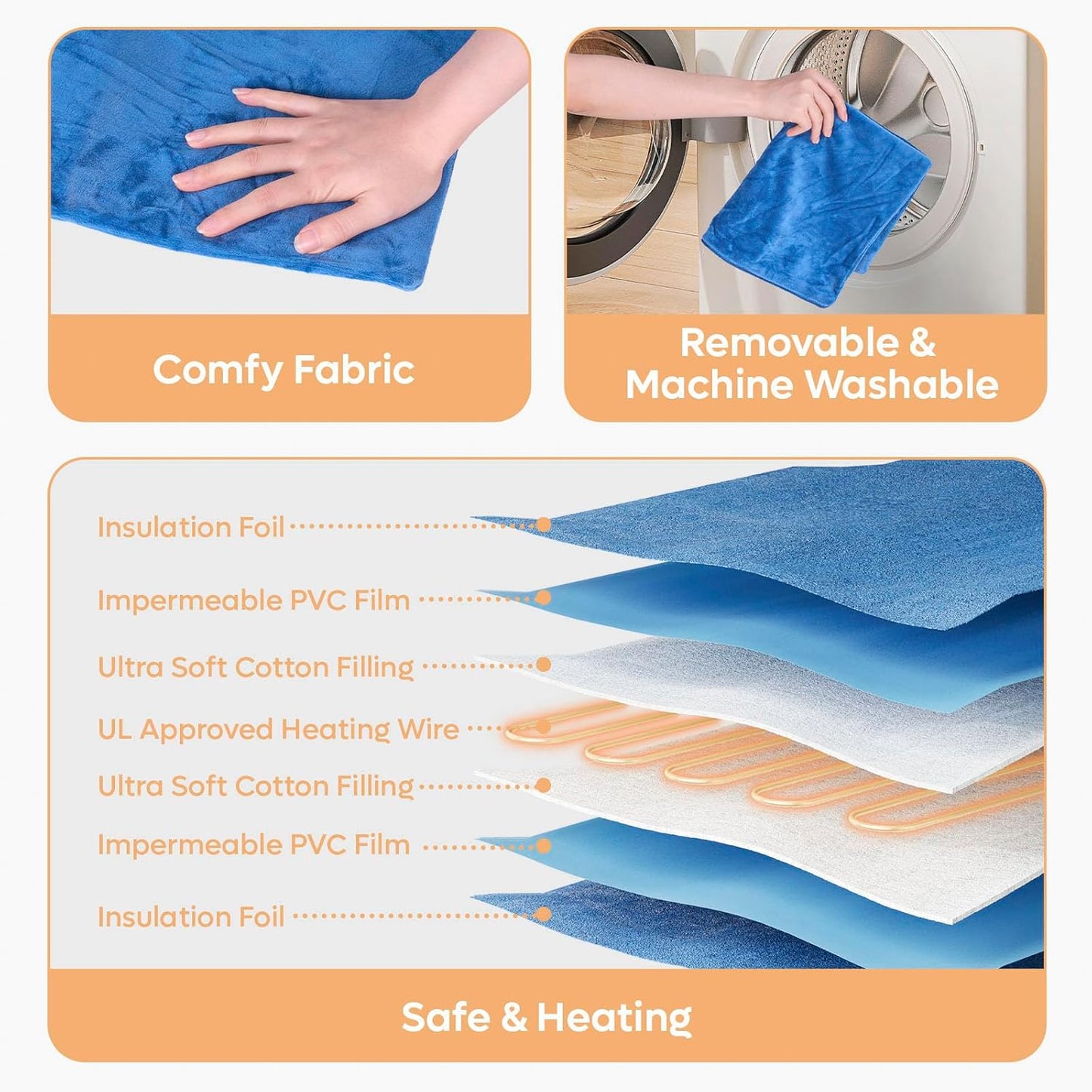 Large Heated Cat House for Outside, Insulated Weatherproof Outdoor Feral Cat House with Timer & Adjustable Temperature Heater Pad, Elevated Pet House with Escape Door for Winter, Barn, Porch