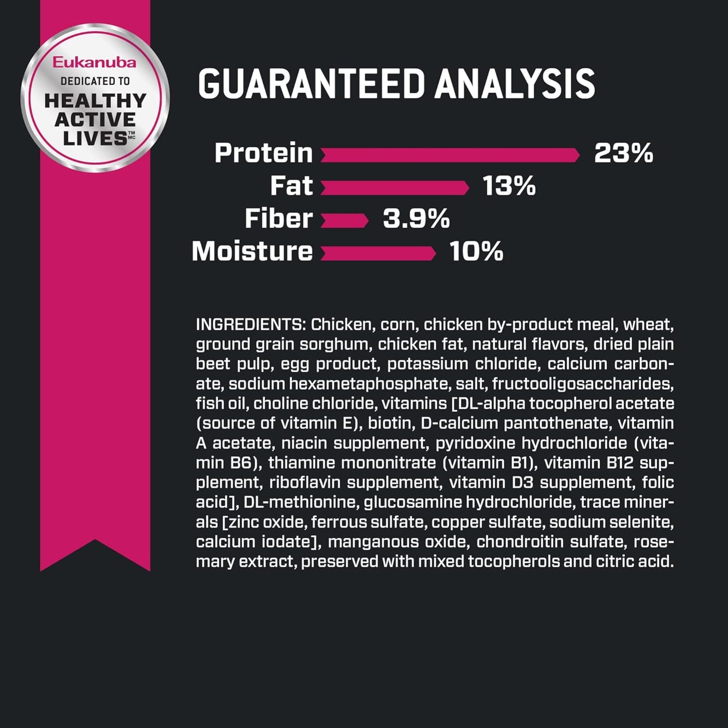 EUKANUBA Adult Large Breed Dry Dog Food, 40 lb Bag