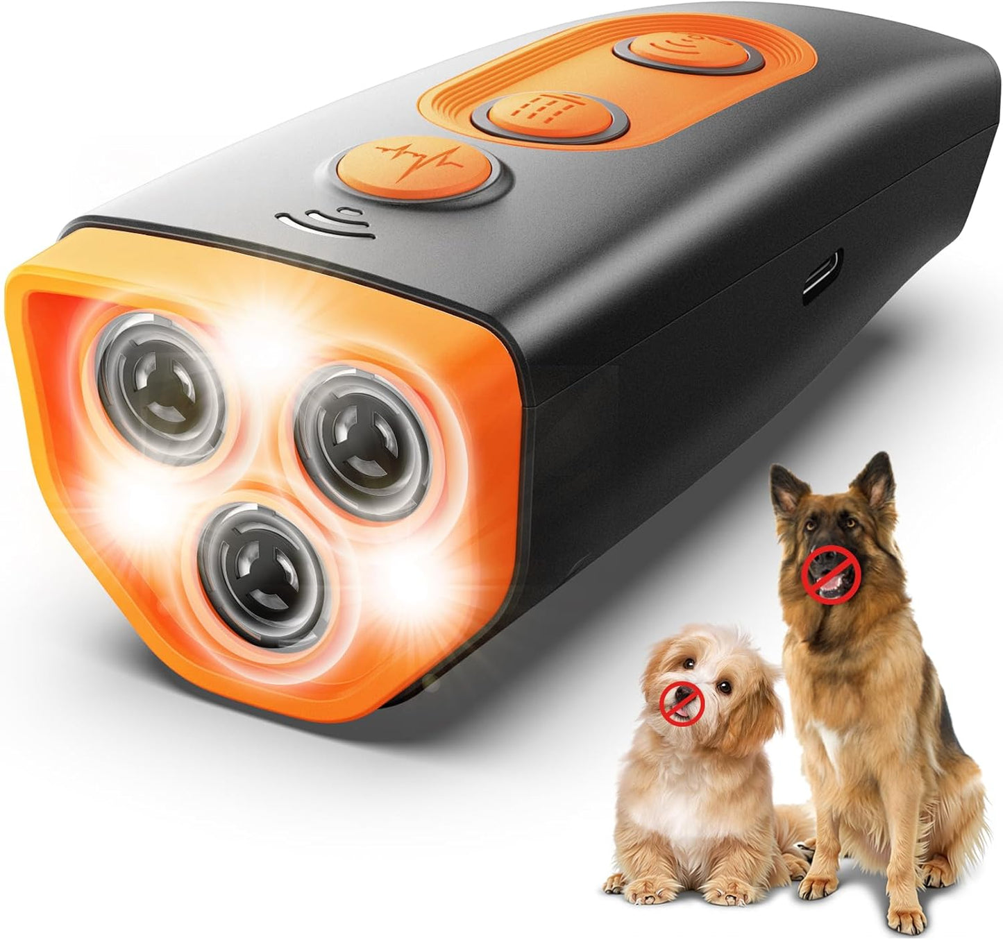 ELRINA Dog Bark Deterrent Devices, Bark Shield for Dogs, Variable Frequency Ultrasonic Anti Barking Device, Training Safe & Effective Pet Corrector to Stop Barking, Digging, Fight, Bad Behavior