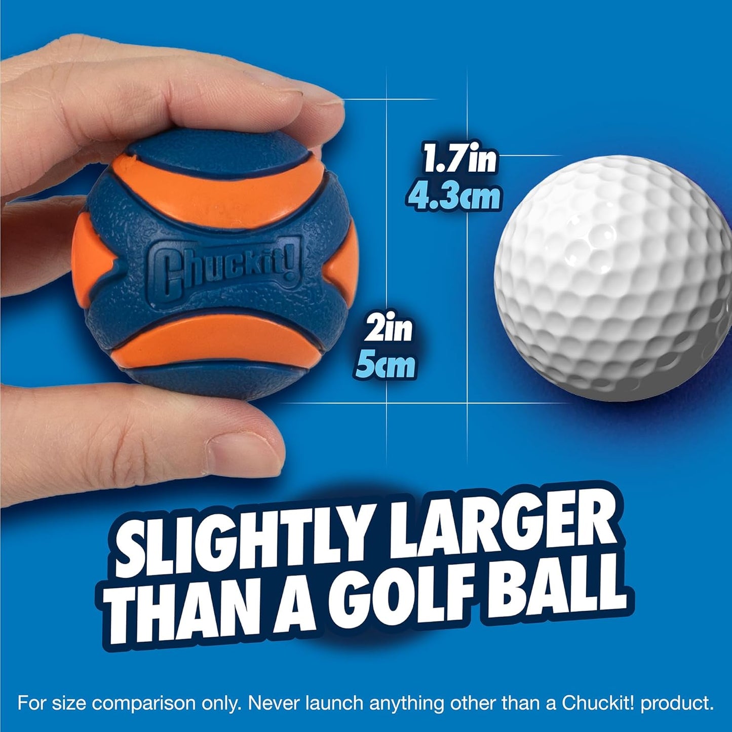 Chuckit! Dog Ultra Squeaker Dog Ball, Small (2 Inch), Pack of 1, For Small Breeds