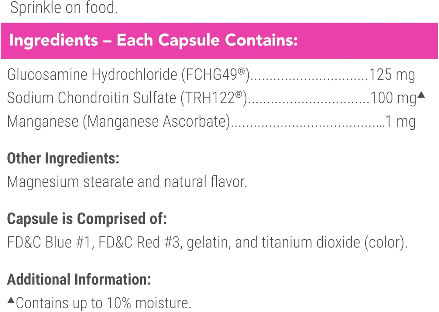 Nutramax Cosequin 80 Sprinkle Capsules for Cats