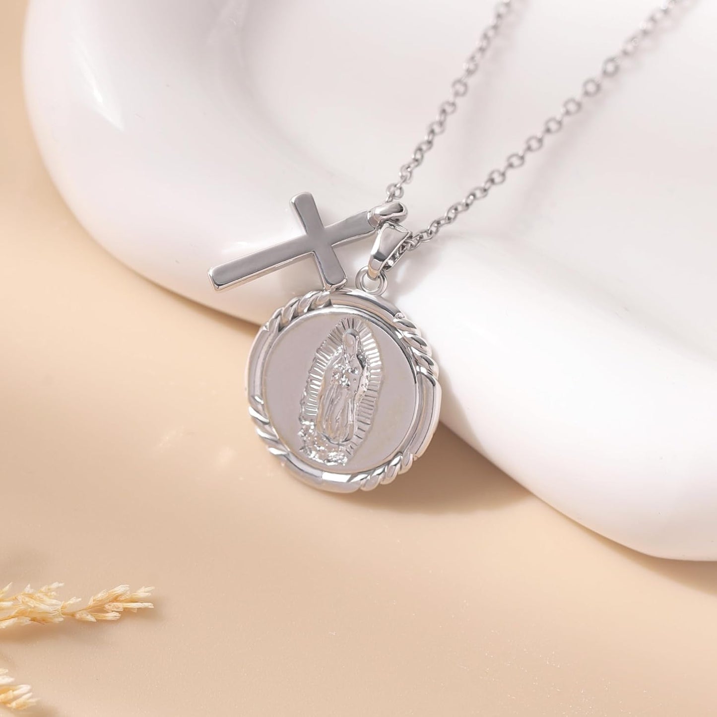 Baydurcan Pendant Necklace for Women Evil Eye Ankh Bow Necklace for Friends Sister Birthday Just Because Christmas Gifts