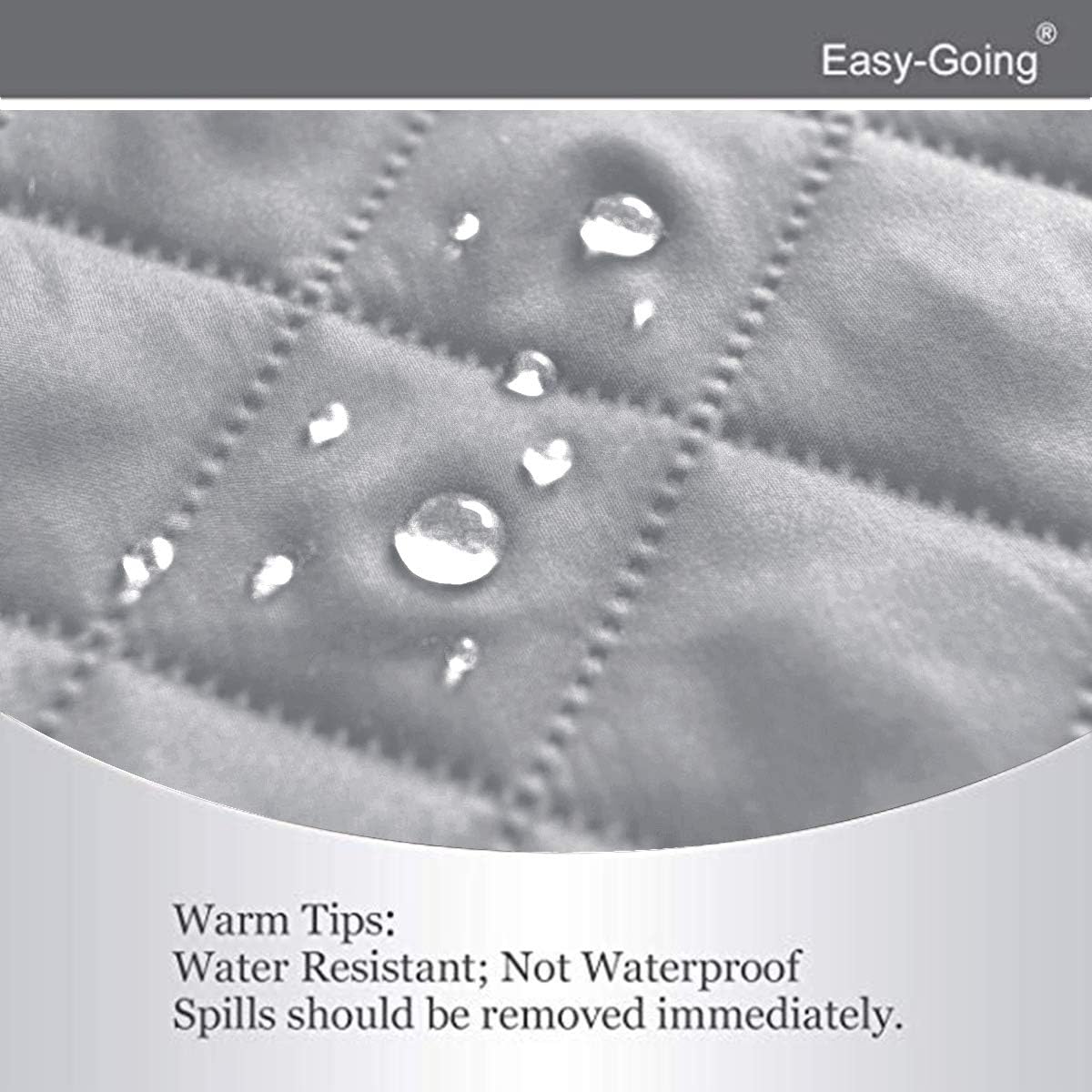 Easy-Going Futon Sofa Slipcover Reversible Sofa Cover Armless Futon Cover Furniture Protector Couch Cover Water Resistant Pets, Kids, Children, Dog, Cat (Futon, Light Gray/Ivory)