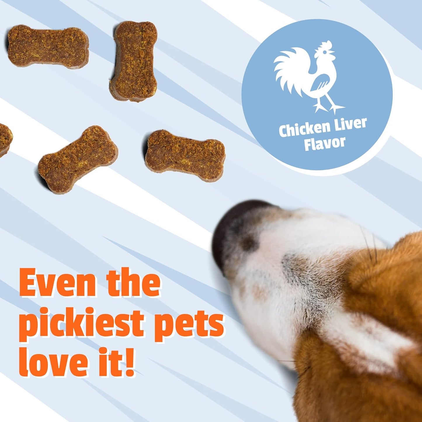 Pet Naturals Dog Calming Chews for Medium and Large Dog Anxiety Relief with Naturally Sourced Ingredients for Thunder, Quiet Moments at Home, Anxiety, Barking Calming Dog Treats, Chicken, 30 Chews