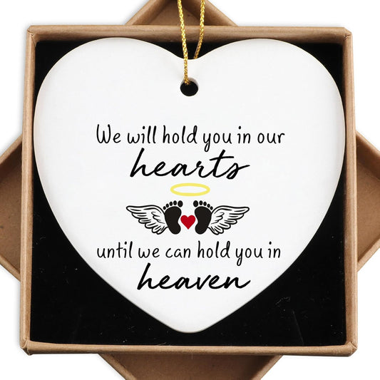 Miscarriage Gifts for Mothers Ornament Keepsake Sign Heart Plaque Memorial Gifts for Loss of Baby Child Bereavement Gifts Angel Baby Memorial Gift Sympathy Gifts for Loss of Loved One