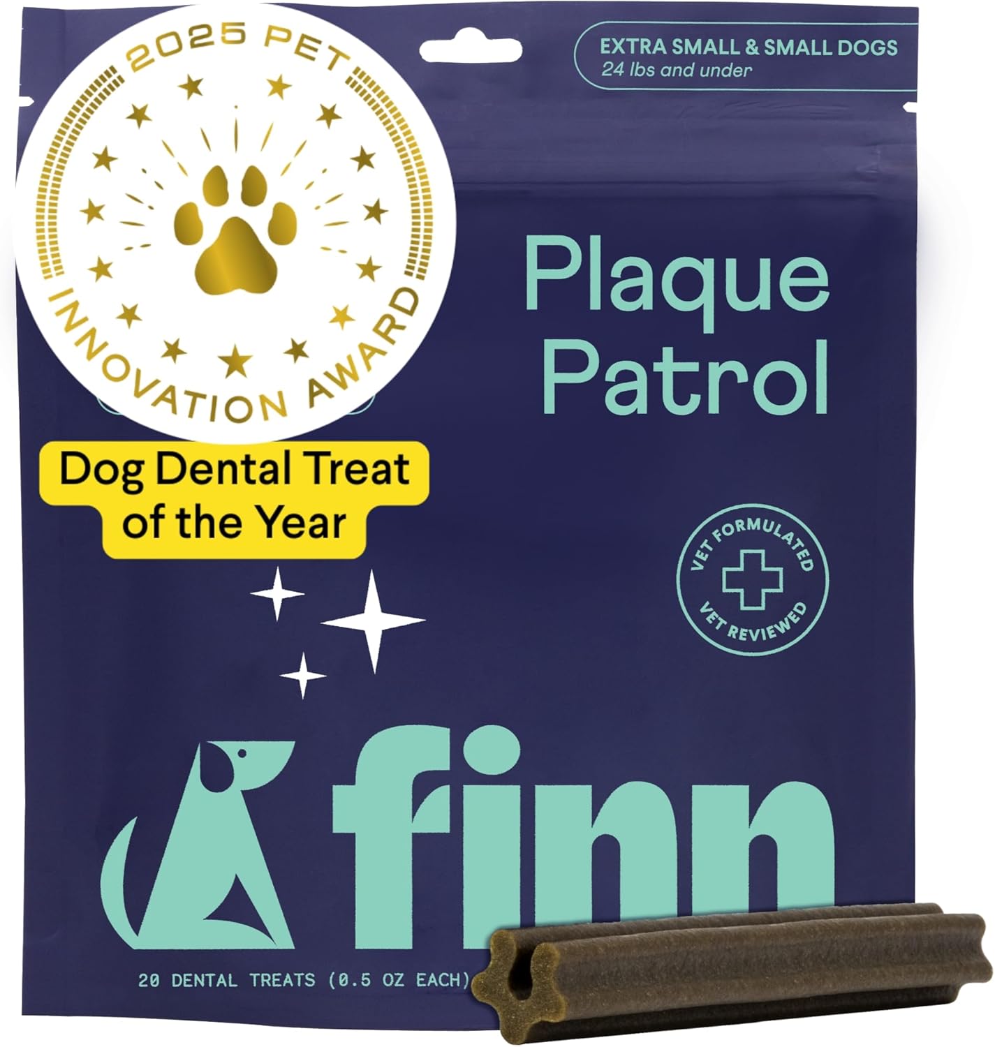 Finn Plaque Patrol Dental Chews (XS/S Dogs (20 Count))