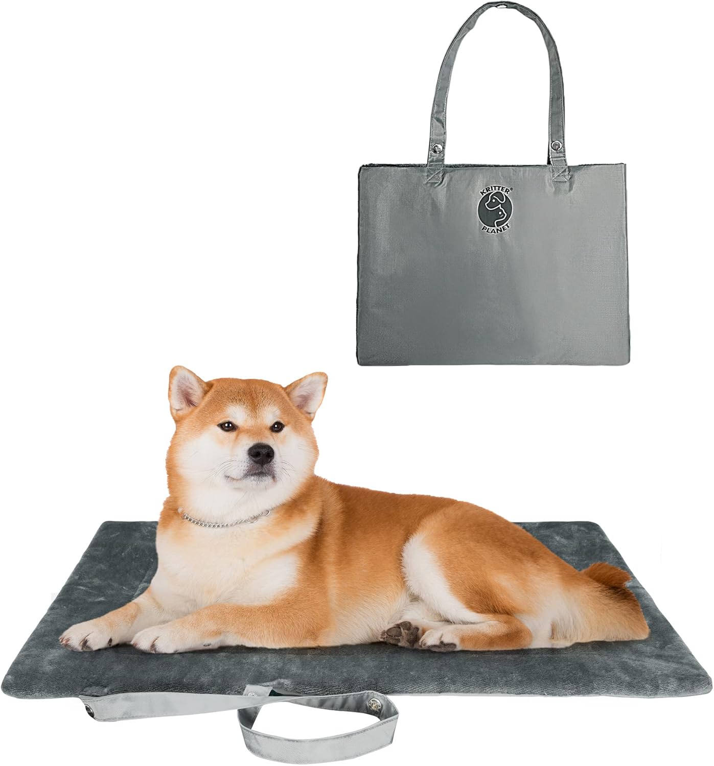 Catalonia Classic Waterproof Dog Mat, Portable Reversible Pet Travel Mat, Pet Cushion Pad with Handle for Small Medium Dogs Cats, Indoor or Outdoor