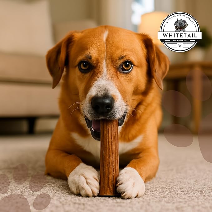 WhiteTail Naturals - Deer Antlers for Dogs - (Thick-Medium- 1 Pack) - All Natural Antler Dog Chew - Naturally Shed, Long Lasting Chew Bone, Made in USA