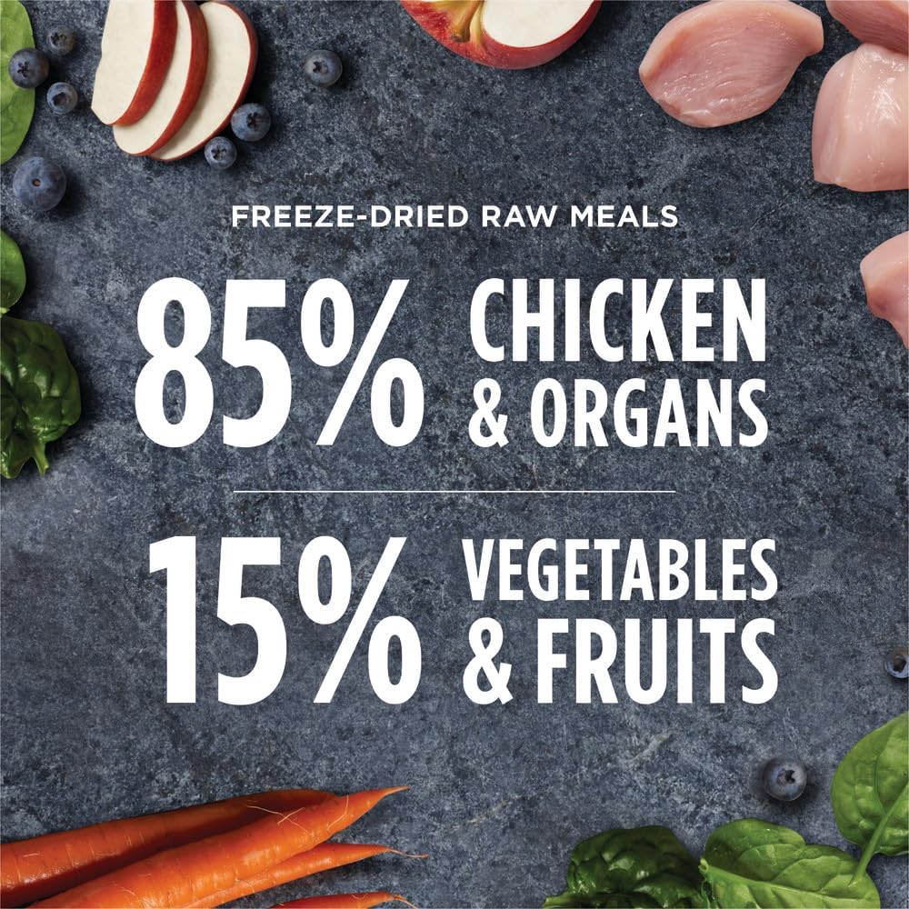 Instinct Freeze Dried Raw Meals, Natural Dry Dog Food, Grain Free - Cage Free Chicken, 3 oz. Bag