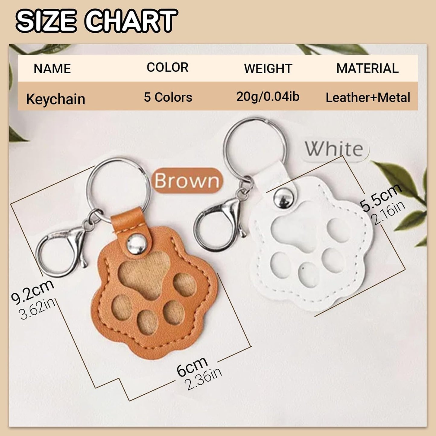 Dog Fur Storage Keychain,Cat Paw Shaped Leather Keychain For Collecting Cat And Dog Hair,Pet Memorial Gifts for Bag Purse Paw Charm Key Holder（1Pcs,Black）