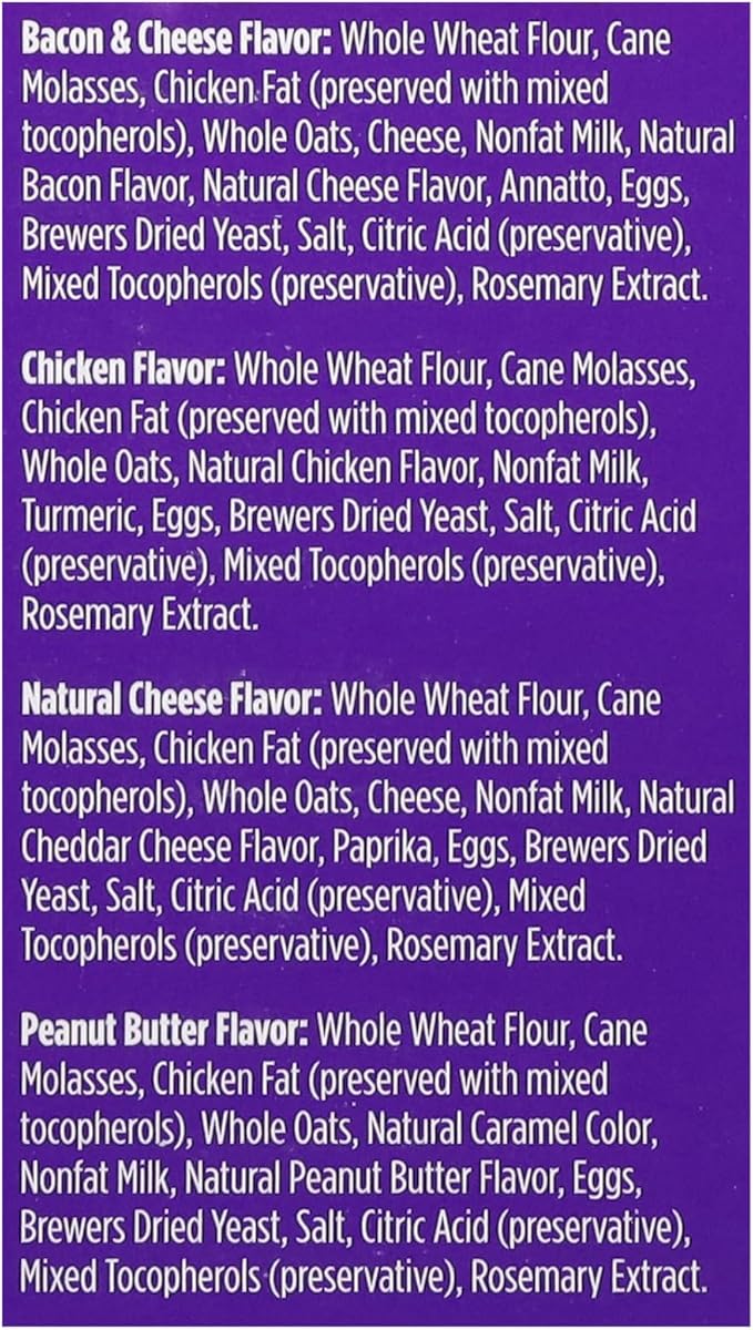 Blue Dog Bakery Natural Dog Treats, More Crunch Large, Assorted Flavors, 18oz Box, 1 Box