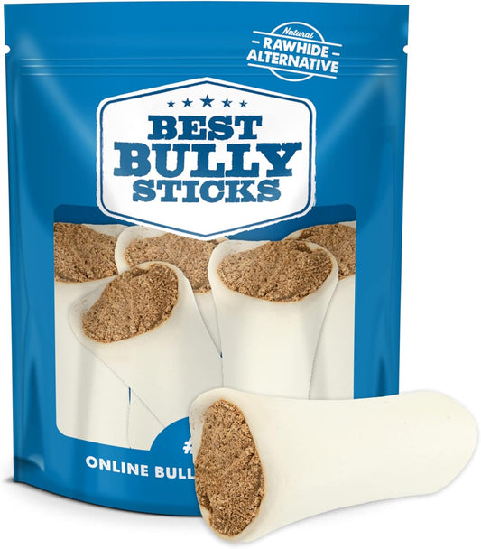 Best Bully Sticks 5-6 Inch Bully Filled Shin Bones for Dogs - 5 Count (Pack of 1) - Easily Digestible, Long-Lasting, Refillable Treat