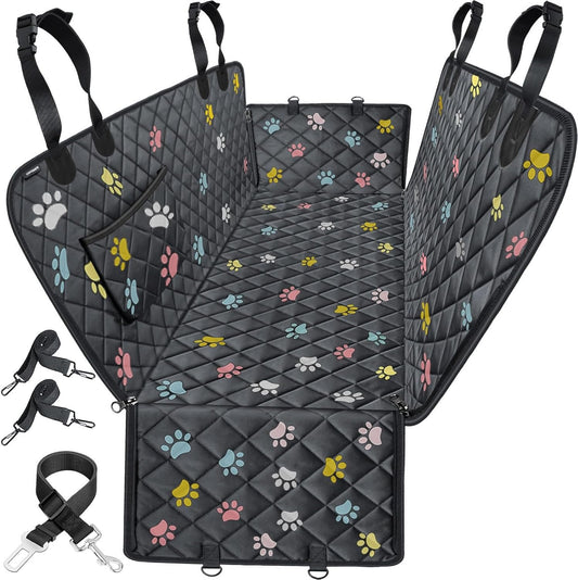 URPOWER Dog Seat Cover Car Seat Cover for Pets 100% Waterproof Pet Seat Cover Hammock 600D Heavy Duty Scratch Proof Nonslip Durable Soft Pet Back Seat Covers for Cars Trucks and SUVs