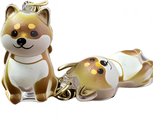 2 Pcs Dog Hair Keychain, Cute Dog Fur Keepsake Storage Bottle, Memorial Bottle Memory Jars for Pet Hair