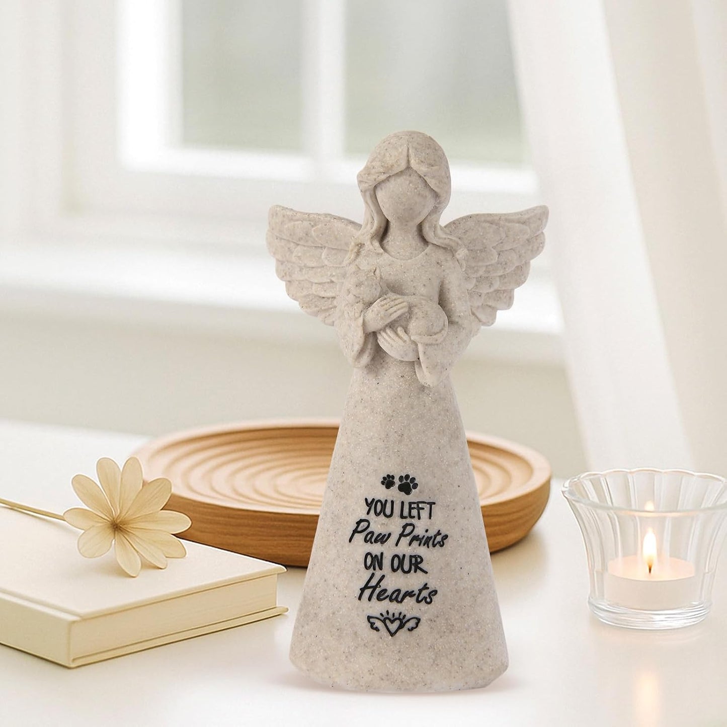 Cat Memorial Gifts for Loss of Cat - Sympathy Gift for Cat Lovers, Pet Memorial Keepsake for Grieving Cat Owners, Remembrance Gifts for Loss of Pet (Granite Cat)