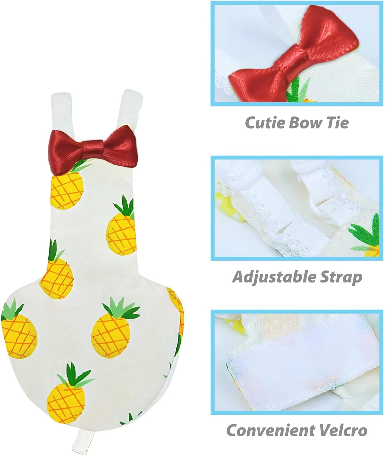 UKJENT Bird Diaper Protective Parrot Nappy - 2 Pack, Reusable Flight Suit with Waterproof Inner Layer, Washable Cute Urine Wet Suit for Cockatiel Monk Parakeet Sun Parakeet Lory(S)