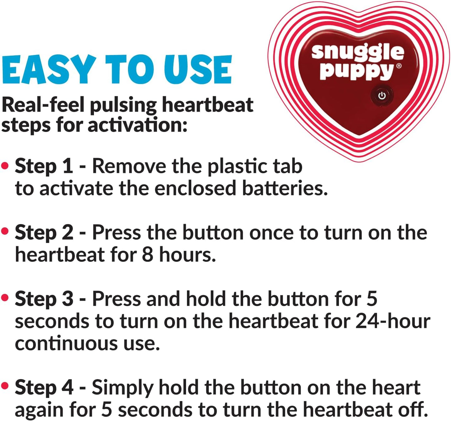 Original Snuggle Puppy Heartbeat Puppy Toy - Heartbeat Puppy for Dogs - Pet Anxiety Relief and Calming Aid - Comfort Dog Toy - Behavioral Training and Sleep Aid Cuddle buddy - Crate Training Essential