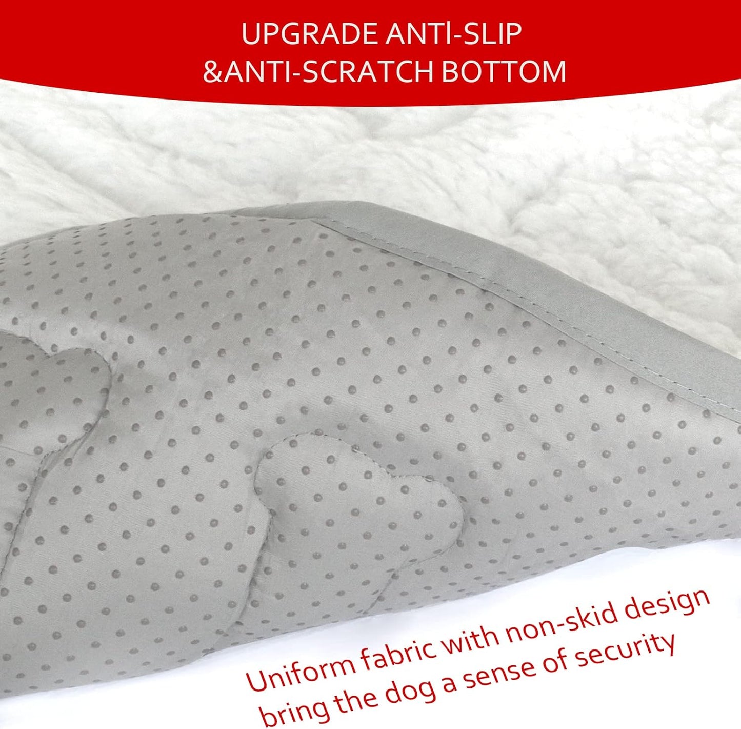 Dog Bed Crate Mat(42" X 28"), Soft Plush Dog Bed Pad Machine Washable Crate Pad, Dog Sleeping Mat with Anti Slip Bottom