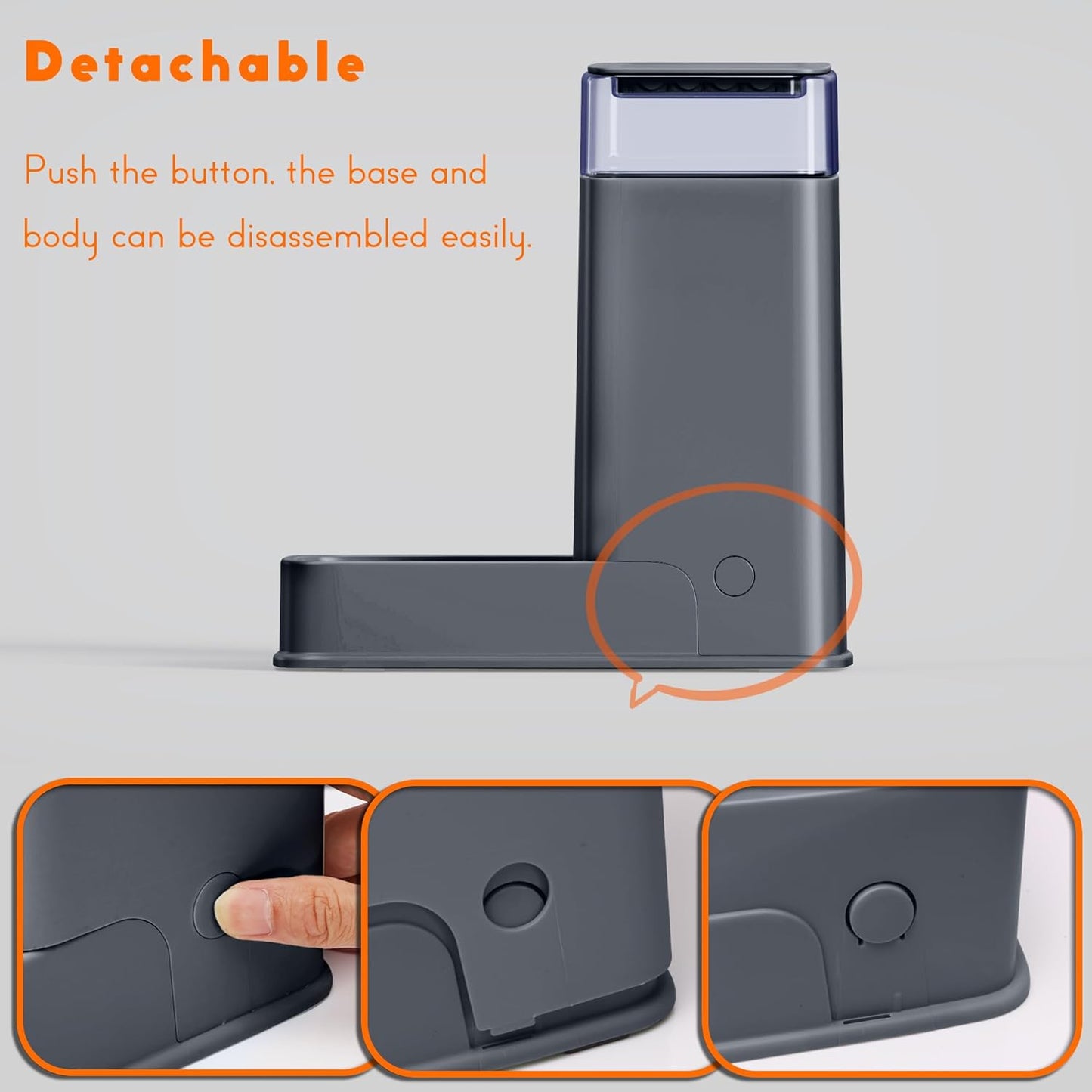 Cat Food Dispenser and Cat Water Dispenser Set with Stainless Steel Bowls Gravity Dog Feeder for Small Medium Big Cat Dog Pet Puppy Kitten, 1 Gallon x 2