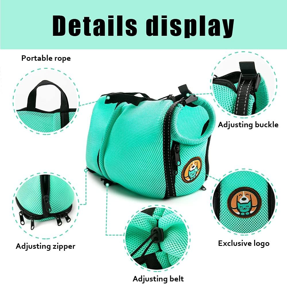 AWOOF Cat Grooming Bag Adjustable Cat Bathing Bag Anti Scratch Bite Polyester Soft Durable Mesh Cat Shower Bag for Small Medium Large Cats