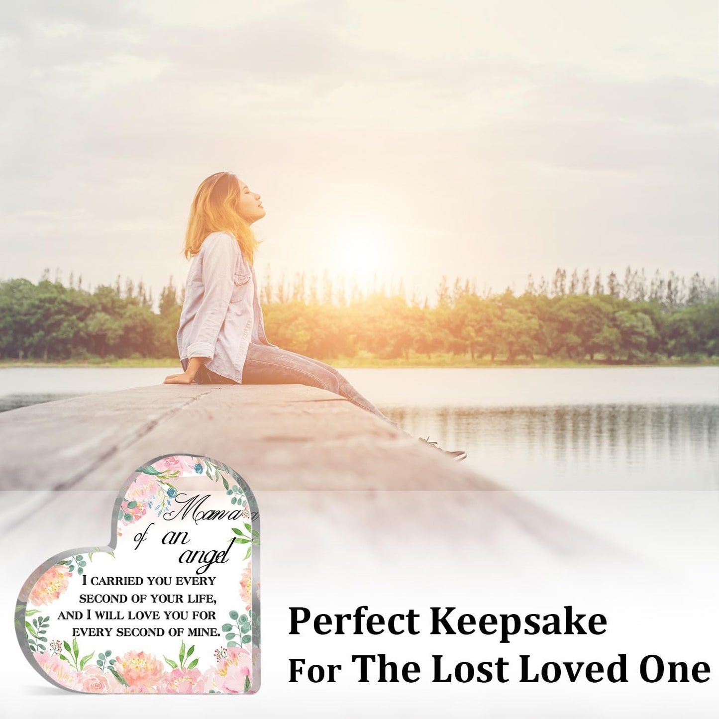 Miscarriage Gifts for Mothers Mom Bereavement Remembrance Miscarriage Acrylic Keepsake for Loss of Infant Baby Pregnancy Loss Gifts Grief Sympathy Memorial Table Decorations