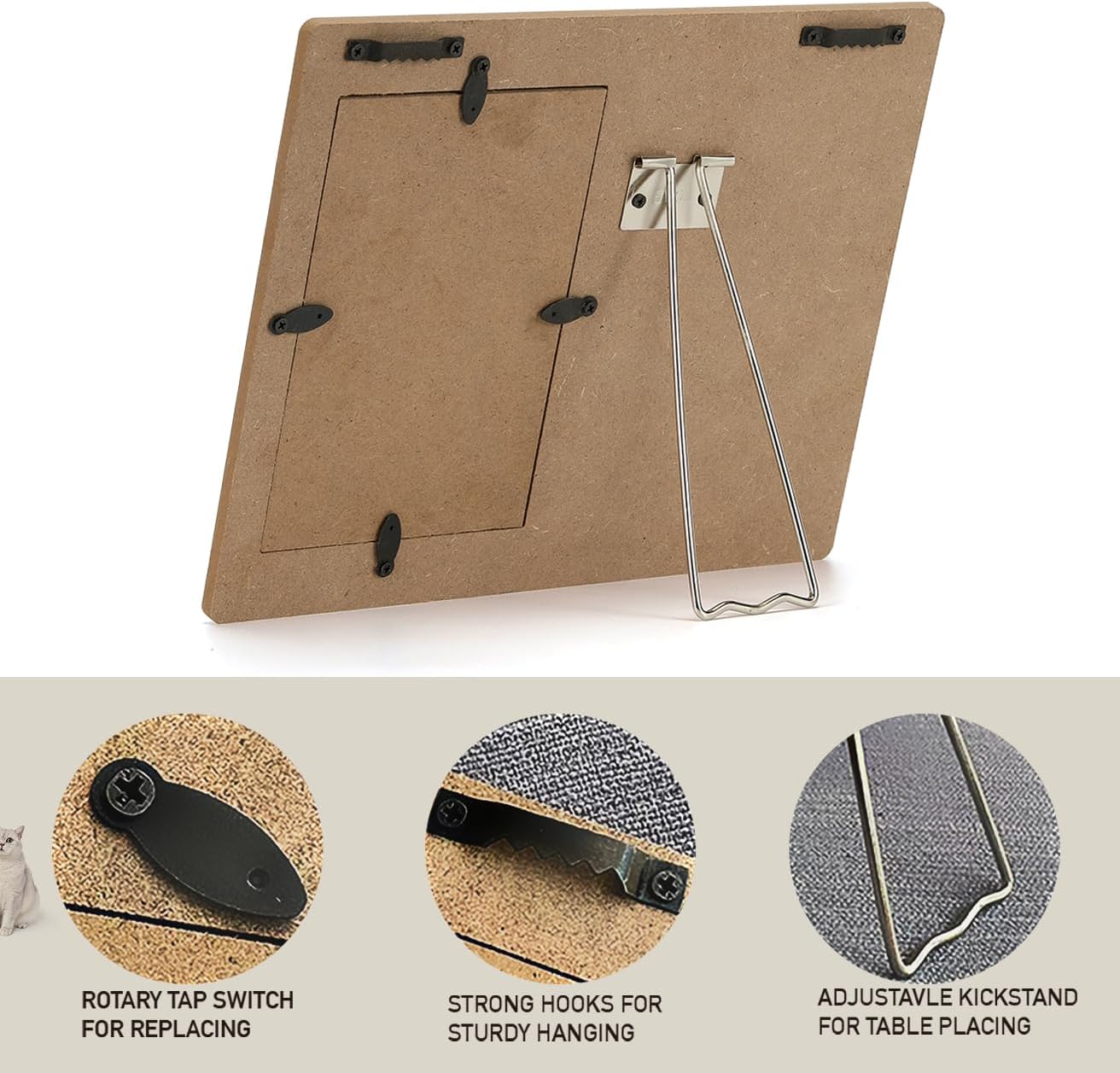 Memorial Gifts for Loss of Cat Sympathy Gift Pet Memorial Picture Frames Fits 4 X 6 Inch Photo Pet Loss Gifts for Pet Owner Photo Frame