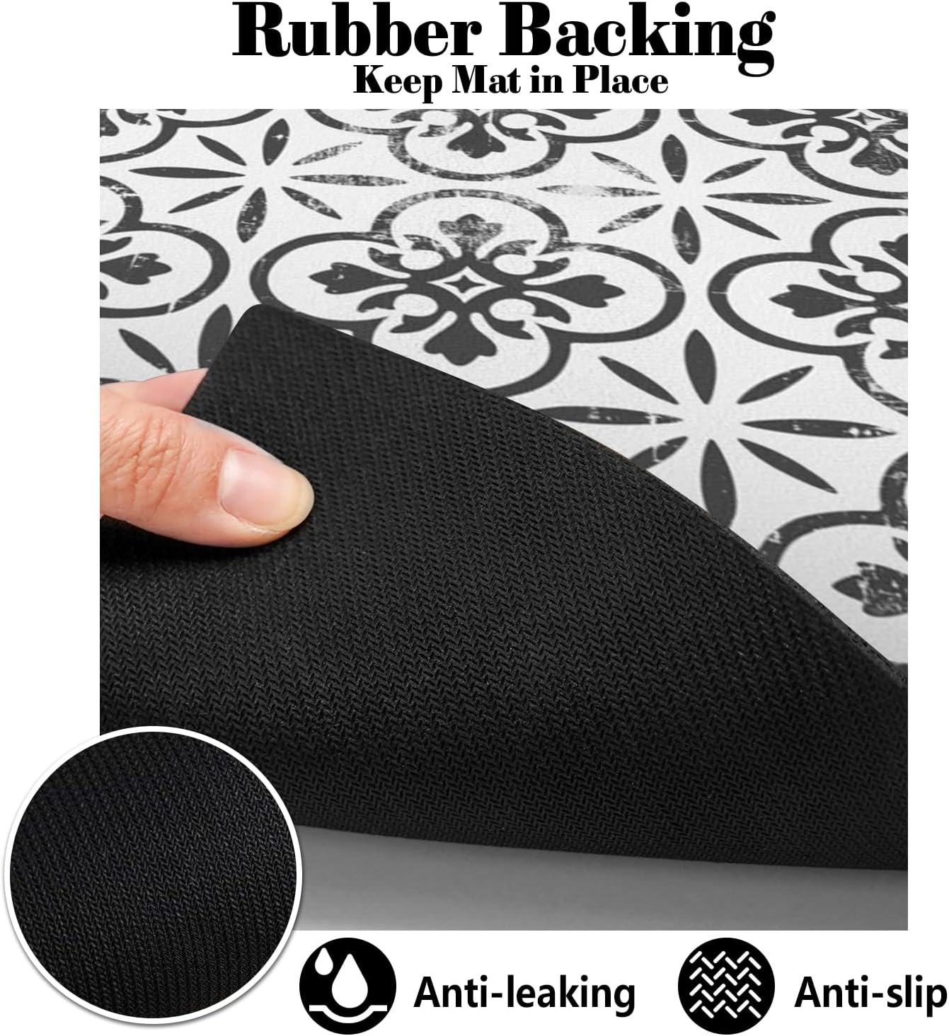 Dog Food Mats for Floors Absorbent, Pet Cat Food Mat - Quick Dry Dog Bowl Mats for Food and Water, Eco-Friendly Boho Pet Supplies