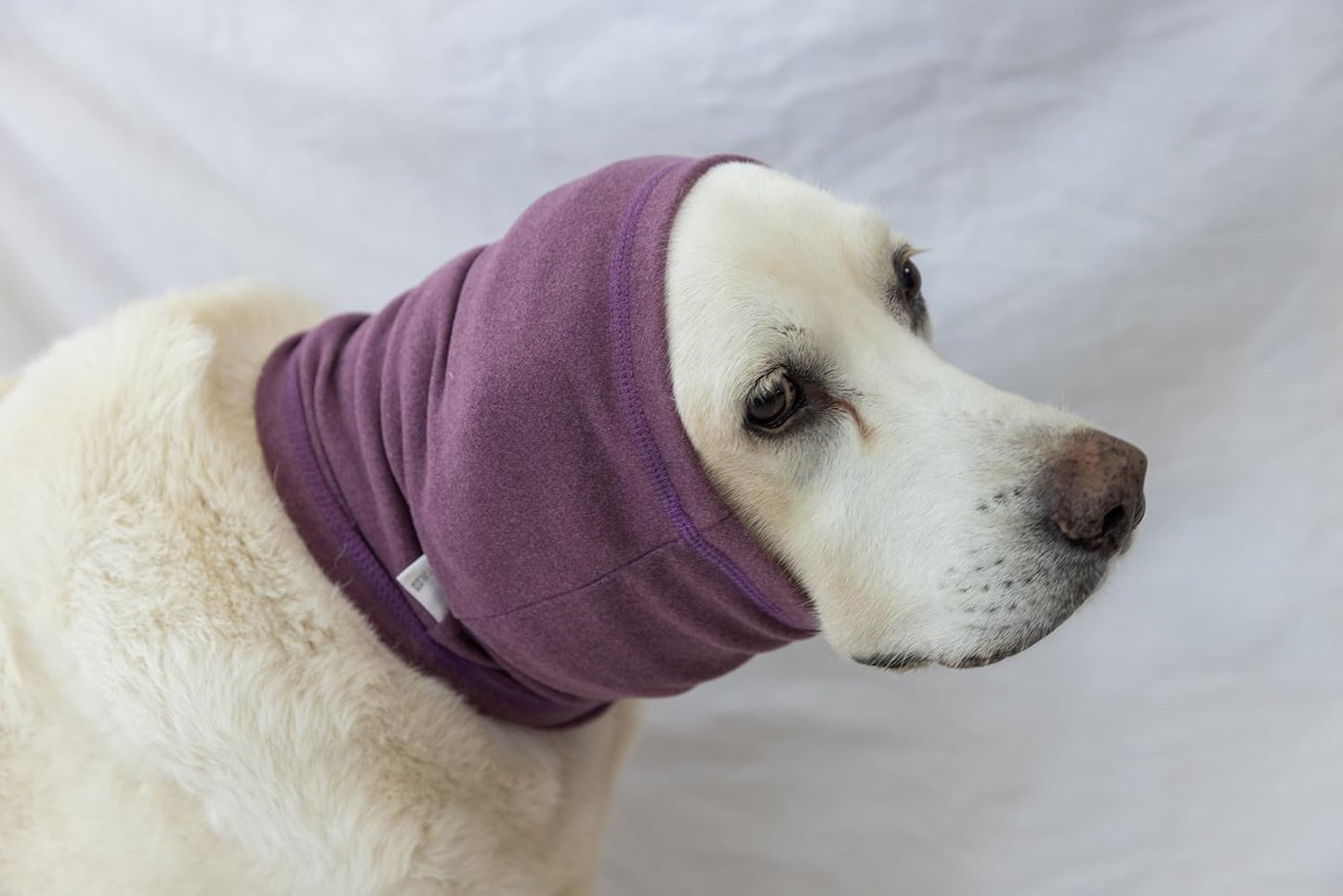 Dog Blow Dryer Ear Dover, Dedication Ear Wrap Anxiety Relief – Noise Canceling for Fireworks, Thunderstorms, Pet Grooming & Force Drying(Pail Lilac M)