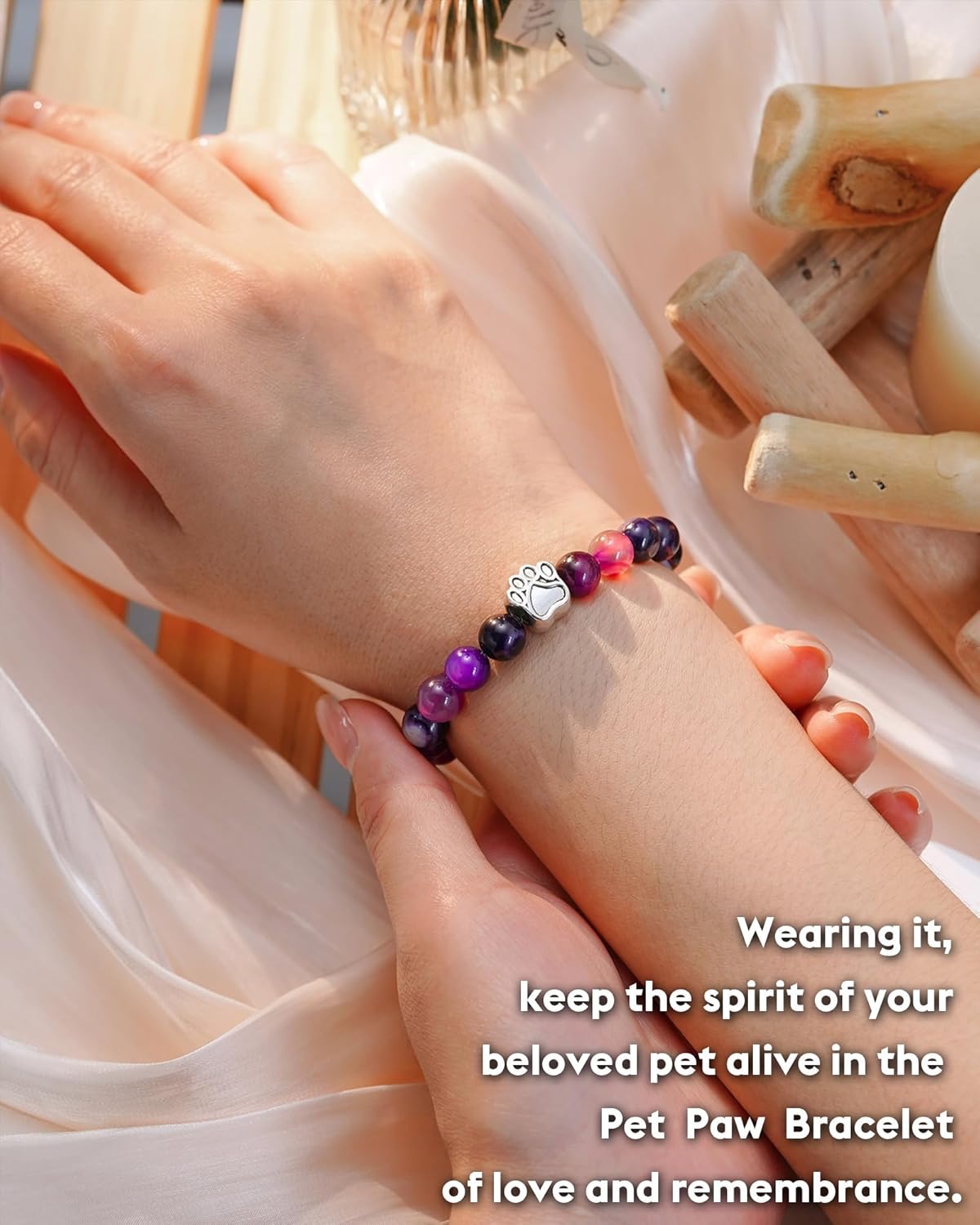 FYUKISS 𝗣𝗲𝘁 𝗠𝗲𝗺𝗼𝗿𝗶𝗮𝗹 𝗚𝗶𝗳𝘁𝘀 𝗳𝗼𝗿 𝗪𝗼𝗺𝗲𝗻/𝗠𝗲𝗻, Multiple Colors Available: Pink, Black, Mixed, Purple, Blue