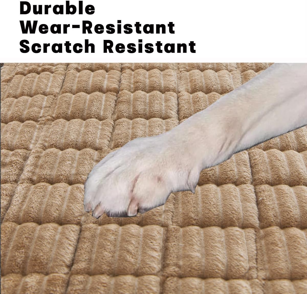 Non-Slip Dog Bed Mat for Car, Fuzzy Backseat Pet Mat, Travel Pet-Friendly Seat Cover for Cars, Compatible with Backseat Extenders and Seat Protectors 24.8x54 inch