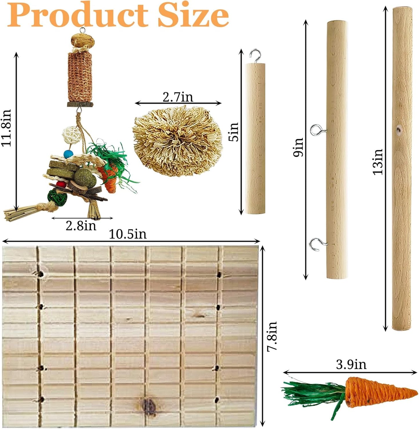 Hamiledyi Bunny Scratch Toy Rabbit Scratching Board Rabbit Toys for Indoor Bunnies Boredom Bunny Chew Toys for Teeth Wood Chewing Toys for Rabbits Other Rodent Pets