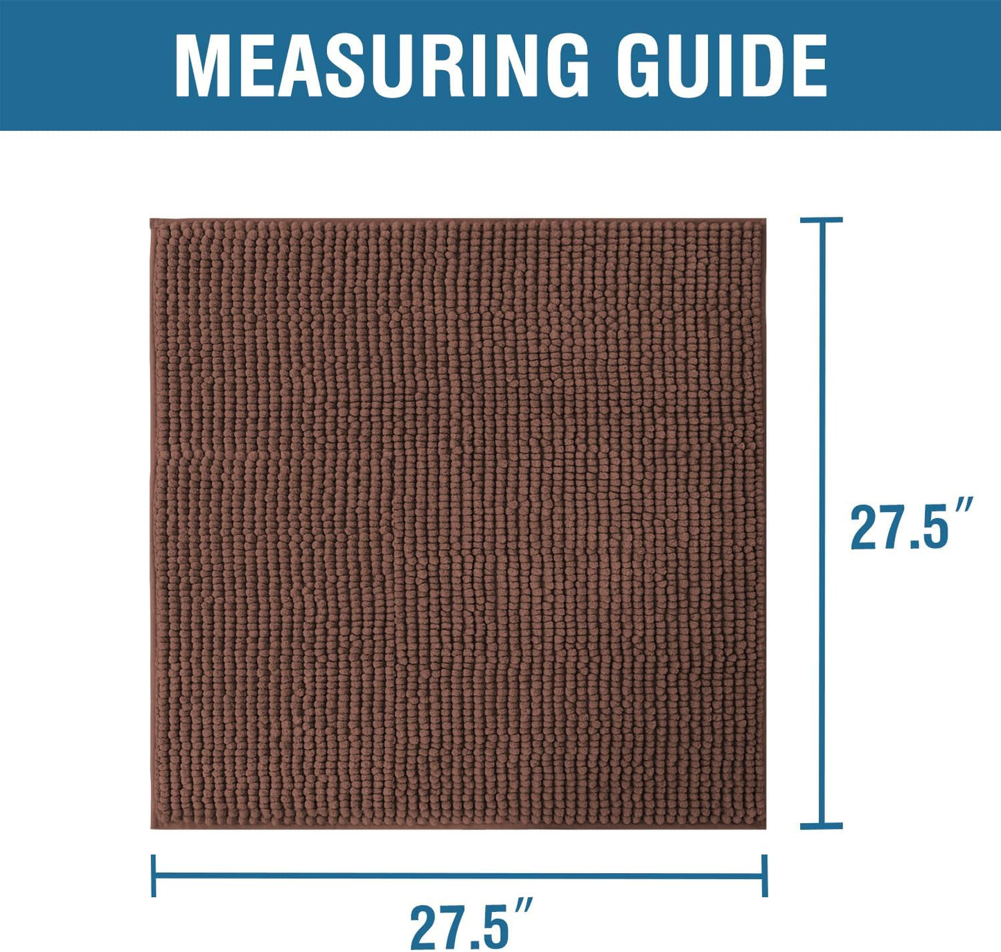 H.VERSAILTEX Plush Chenille Couch Armrest Cover 2 Packs Thick and Soft Sofa Covers Furniture Protector Cover for Pets (27.5" x 27.5", Caramel)