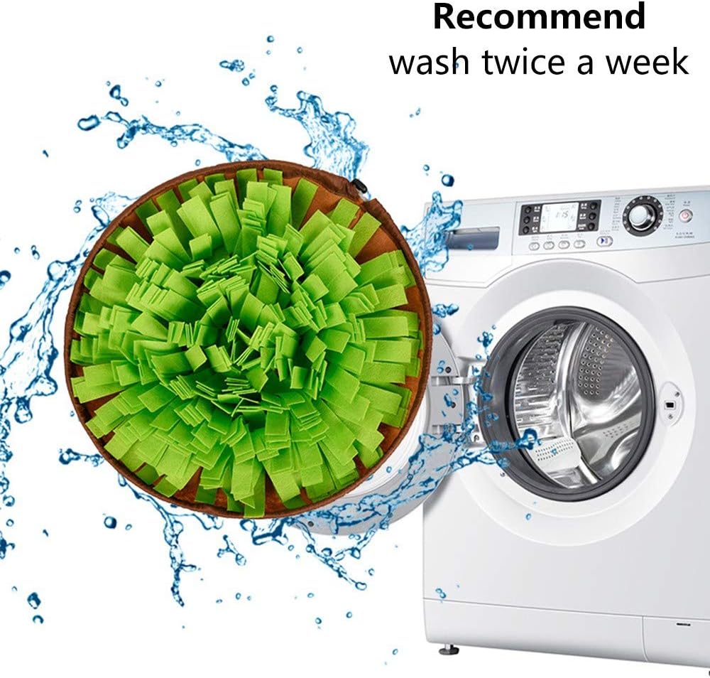 AWOOF Pet Snuffle Mat for Dogs, Interactive Feed Game for Boredom, Encourages Natural Foraging Skills for Cats Dogs Bowl Travel Use, Dog Treat Dispenser Indoor Outdoor Stress Relief