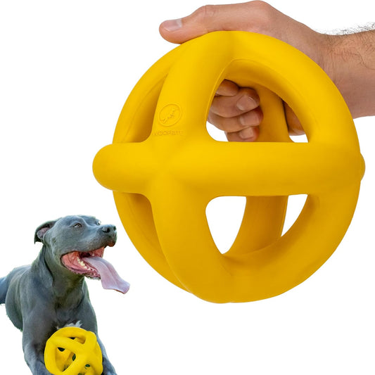 Indestructible Giant XL Dog Ball - Lifetime Replacement - Durable Toy for Aggressive Chewers - Safe, Non-Toxic Natural Rubber - Chew, Tug & Fetch - Tough, Heavy Duty - Large Breed, Massive 8”