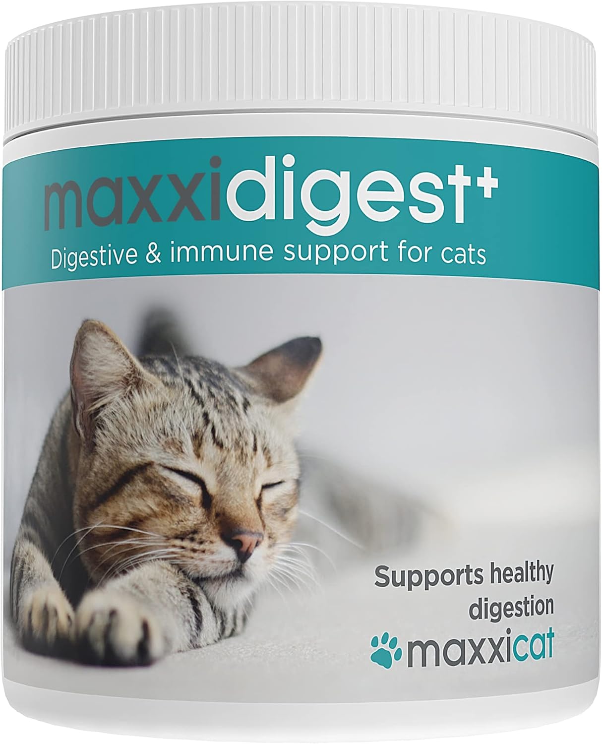 maxxipaws maxxidigest+ Prebiotic & Probiotic for Cats 3.2oz | Cat Probiotic Powder with Advanced Digestive Enzymes for Gut Health & Immunity | Supports Digestion, Food Sensitivities & Itchy Skin