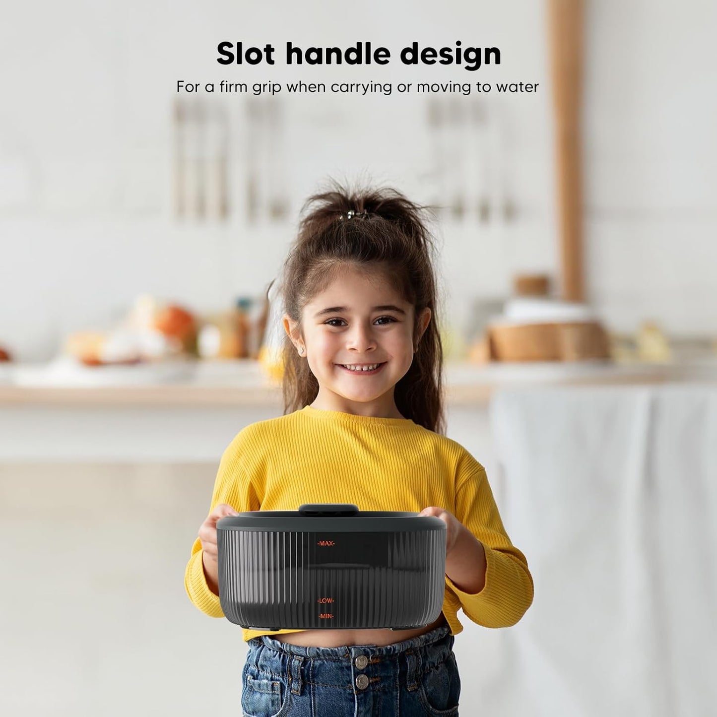 WOPET Dog Water Fountain for Large Dogs, 6L/205oz/1.7Gal Automatic Dog and Cat Water Fountain, Pet Water Dispenser with 5 Filters, Ultra-Quiet Pump, Great for Large Dogs Cats and Multi-Pet Home