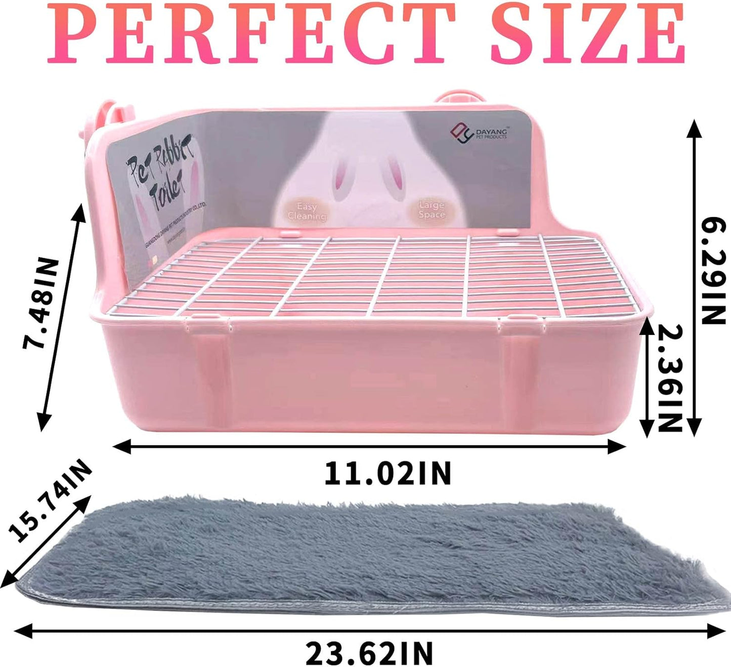 Guinea Pig Litter Box Corner Bunny Toilet Small Animal Potty Training with Dustpan Broom Chew Toys for Chinchilla Ferret Hedgehog Gerbil (10 Pcs)