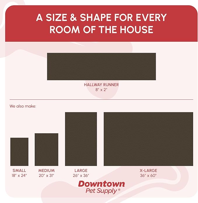 My Doggy Place Microfiber Dog Mat for Muddy Paws, 8' x 2' Ash - Non-Slip, Absorbent and Quick-Drying Dog Paw Cleaning Mat, Washer and Dryer Safe - Hallway Runner